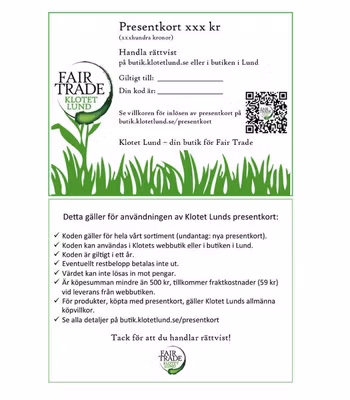 Presentkort Klotet Lund