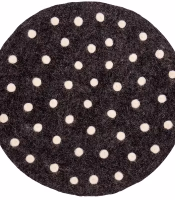 Sittdyna Felt, mörkgrå, tovad, World of Craft