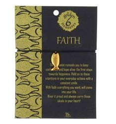 Armband Faith / Tro, gulddouble, Fairmined