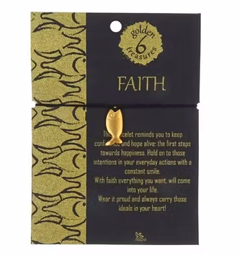 Armband Faith / Tro, gulddouble, Fairmined