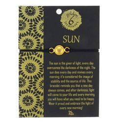 Armband Sun / Solen, gulddouble, Fairmined