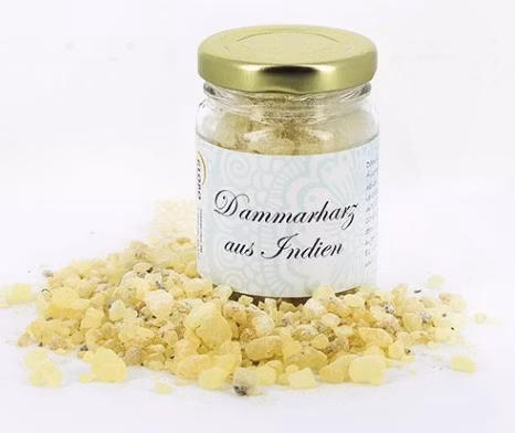 Naturligt dammarharts som reningsrökelse, med fräsch doft av citron. Skapar god stämning. Fair Trade från Indien.