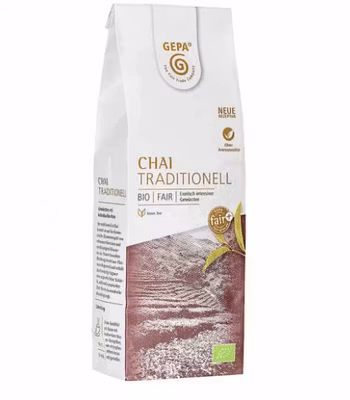 Chai traditionell, kryddat ekologiskt svart löste