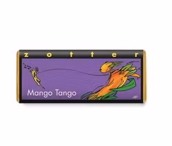 Zotter, Mango Tango, mörk choklad med mangoganache, eko