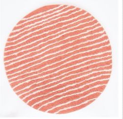 Sittdyna Felt Stripe, rosa-vit, tovad, World of Craft