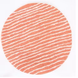 Sittdyna Felt Stripe, rosa-vit, tovad, World of Craft