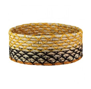 Korg, öppen & rund, raffia, Madagaskar
