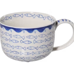 Mugg, XXL, Fiskstim (0,6 l), keramik