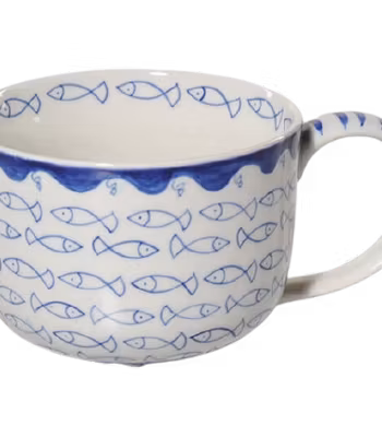 Mugg, XXL, Fiskstim (0,6 l), keramik