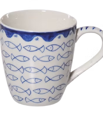 Mugg, Fiskstim, keramik