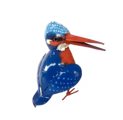 Metallkonst från Zimbabwe, Kingfisher, up-cycling