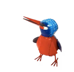 Metallkonst från Zimbabwe, Kingfisher, up-cycling