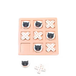 Luffarschack i trä, katter & kryss