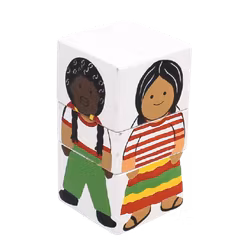 Klosspussel i trä, Världens barn