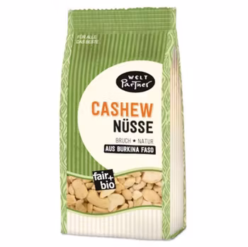 Cashewnötter, bitar, naturella, ekologiska