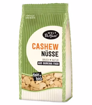 Cashewnötter, bitar, naturella, ekologiska