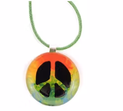 Halssmycke Peace, Fredsmärket, återvunnet glas