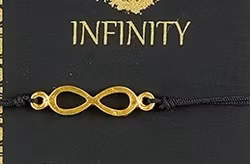 Armband Infinity /Oändlighet, gulddouble, Fairmined