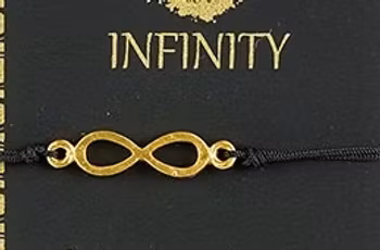Armband Infinity /Oändlighet, gulddouble, Fairmined