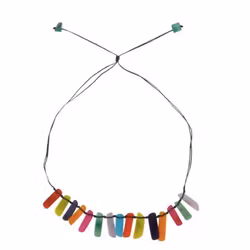 Halssmycke Slices, multicolor, taguanöt