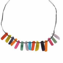 Halssmycke Slices, multicolor, taguanöt