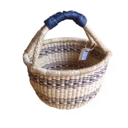 Korg Bolga, liten, natur med svart mönster
