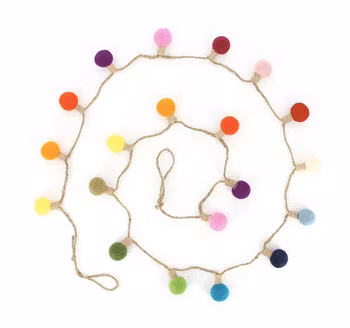 Girlang Glödlampor, multicolor, tovad