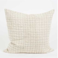Kuddfodral Patch Stitch, vit-svart, World of Craft