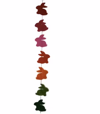 Girlang / Bordsdekoration Små kaniner, tovad