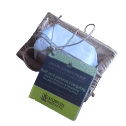 Ayurvedisk tvål Basilic sacre (Tulsi), mini, fast & vegetabilisk