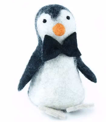 Pingvin Pingu i frack, handtovad, Fair Trade