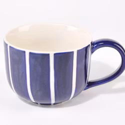 Jumbomugg Blå, handgjord keramik