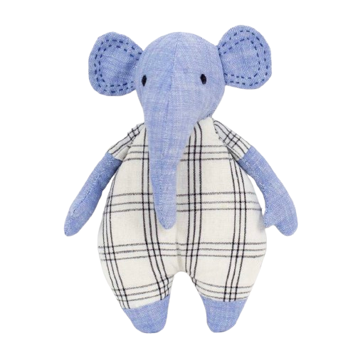 Mjukdjur Elefant, soft elephant, till bebis och nyfödda. Allergivänlig fyllning kapok. World of Craft, Afroart