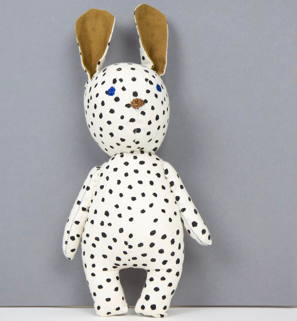 Mjukdjur , tygleksak Kanin, little rabbit, handgjort, giftfria färger, Afroart
