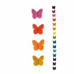 Girlang Små fjärilar, tovad