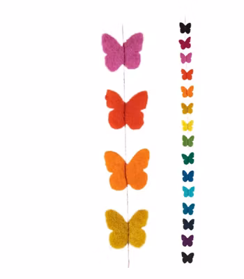 Girlang Små fjärilar, tovad