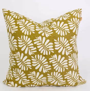 Kuddfodral Leaf, quiltad, World of Craft