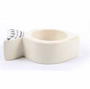 Värmeljushållare, Fisk, täljsten, naturfärg