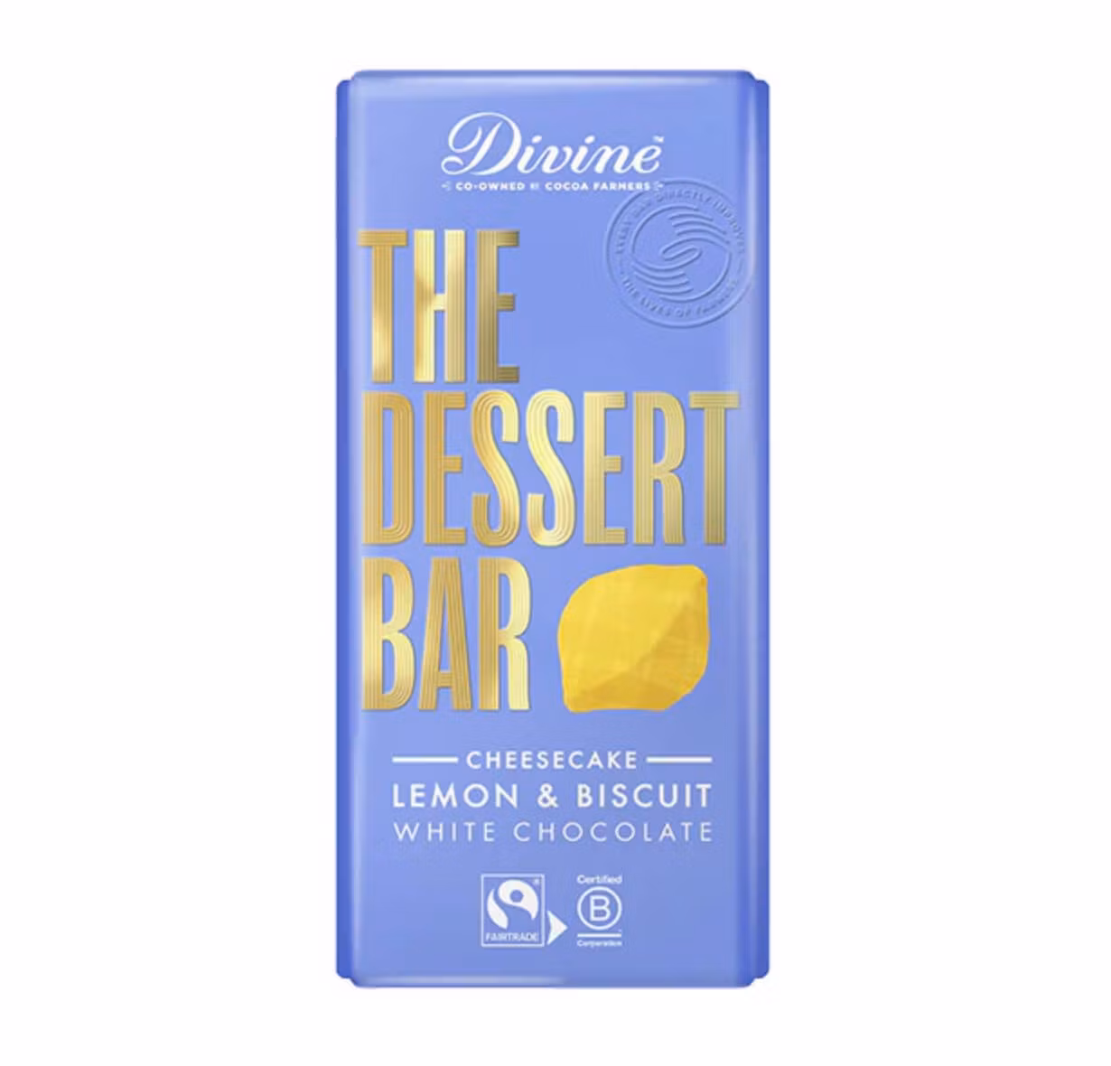 Divine Dessert Bar Lemon Cheesecake 180g, Fairtrade. Perfekt som enkel efterrätt.