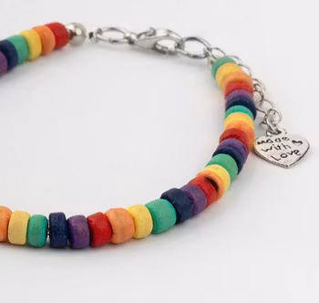Armband Regnbåge, kokosnöt