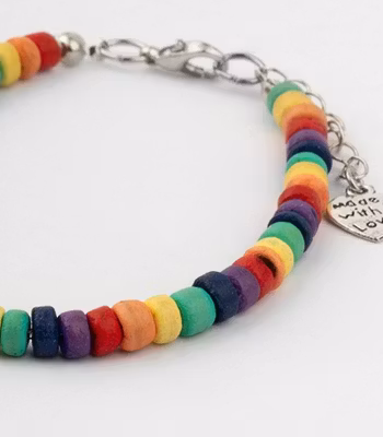 Armband Regnbåge, kokosnöt