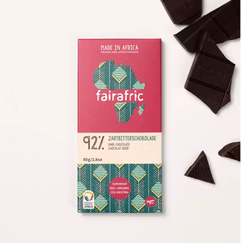 Fairafric Extra mörk choklad 92%, ekologisk