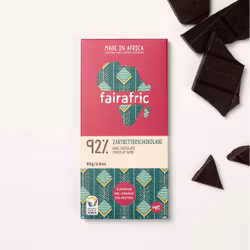 Fairafric Extra mörk choklad 92%, ekologisk
