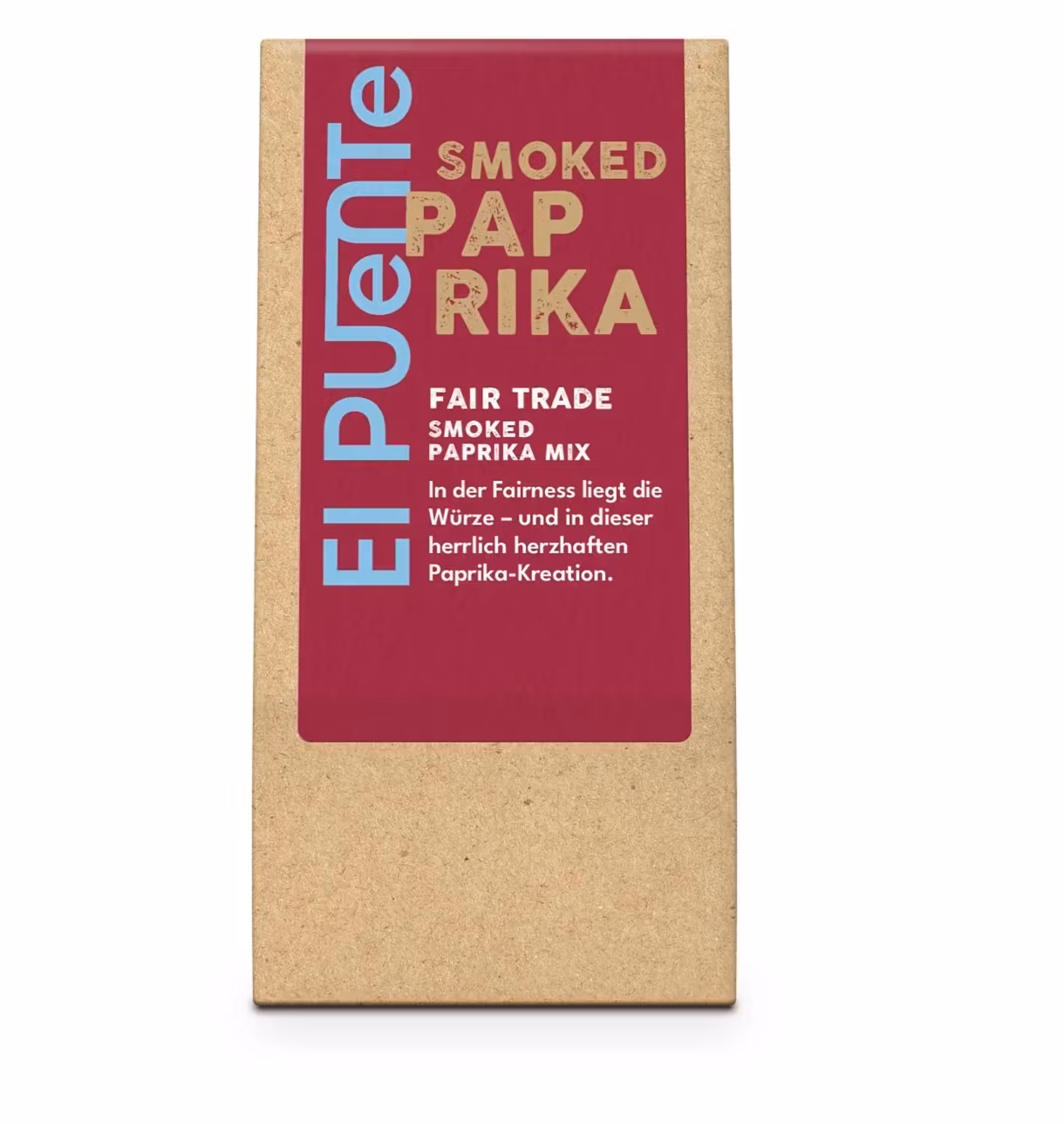 Rökt paprika  eller smoked paprika är en kryddblandning som domineras av paprika, som långsamt har torkats genom rök. Sydafrika, Fair Trade.