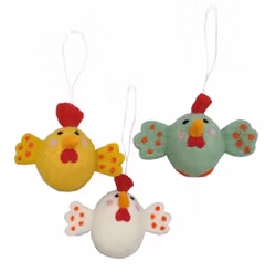 Påskhänge Flygande höna, tovad