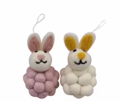 Påskhänge Påskhare Pom-Pom, tovad