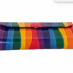 Etui, fodral för glasögon,  Regnbåge, shanti