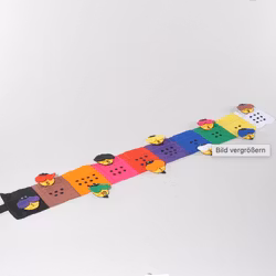 Tygremsa Sortera flugor 1-10, handvävd