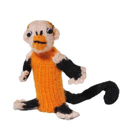 Fingerdocka, Apa , handstickad