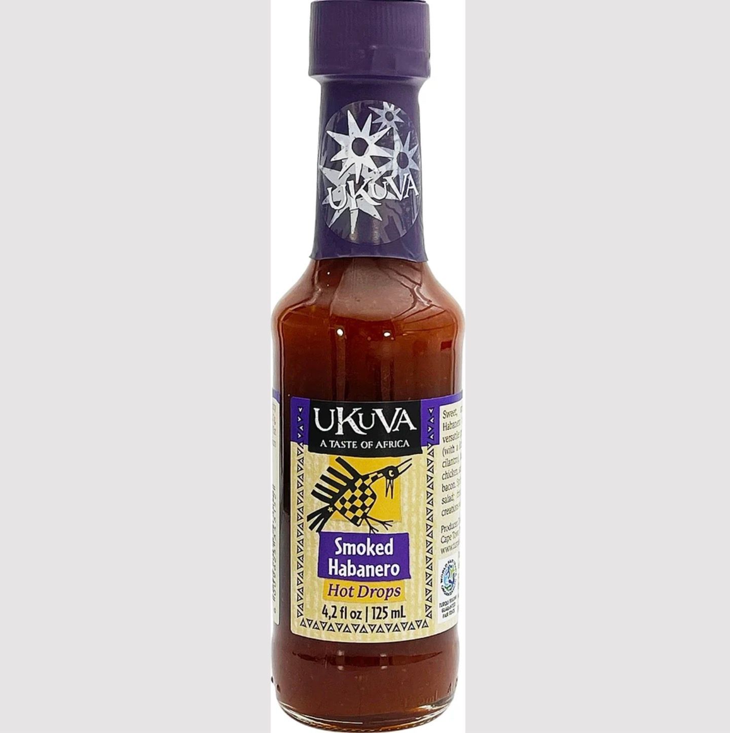 Chilisås, Smoked Habanero, Hot Drops, Sydafrika